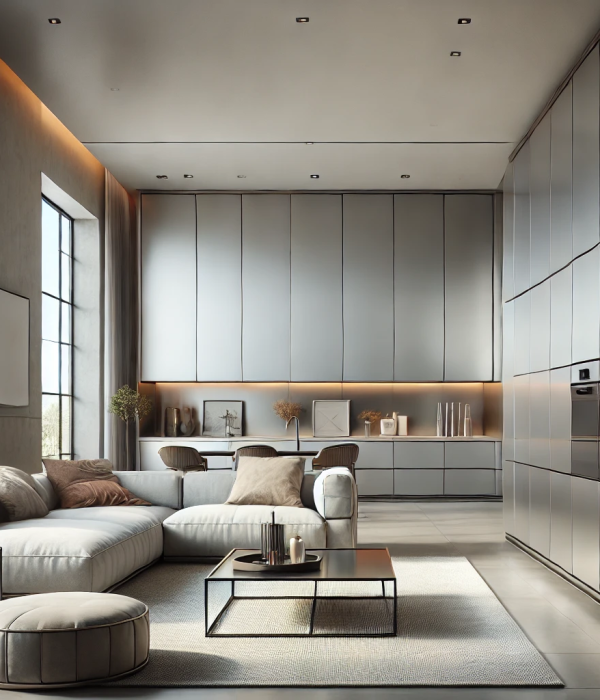 DALL·E 2024-08-28 17.30.22 – A modern living room showcasing sleek aluminum cupboards. The room features a minimalist design with a contemporary aesthetic, focusing on clean lines DALL·E 2024-08-28 17.30.22 - A modern living room showcasing sleek aluminum cupboards. The room features a minimalist design with a contemporary aesthetic, focusing on clean lines